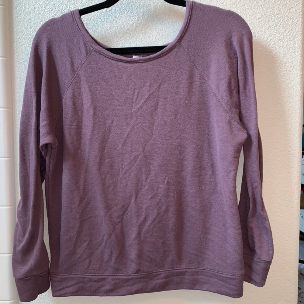 essentials purple sweater